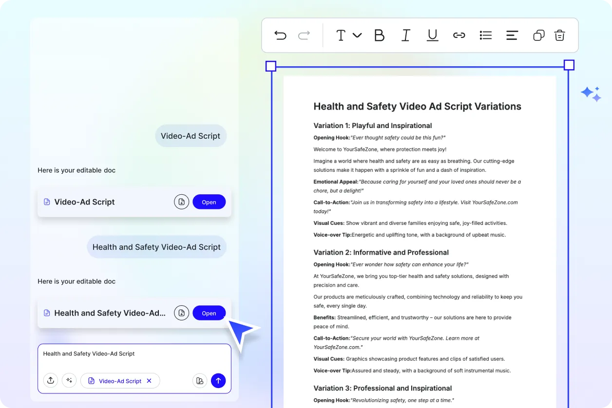 Free AI Video Ad Script Generator, Online Ad Script Writing Tool